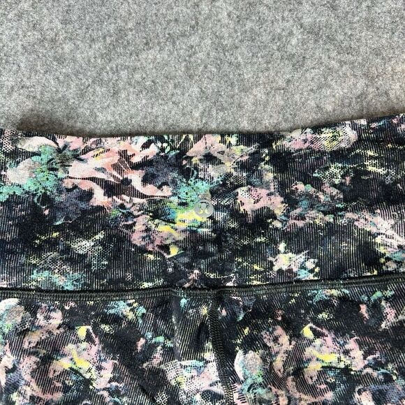 Lululemon Wunder Under Leggings Womens 8 Dapple Daze Multi Crop Yoga - Picture 7 of 9